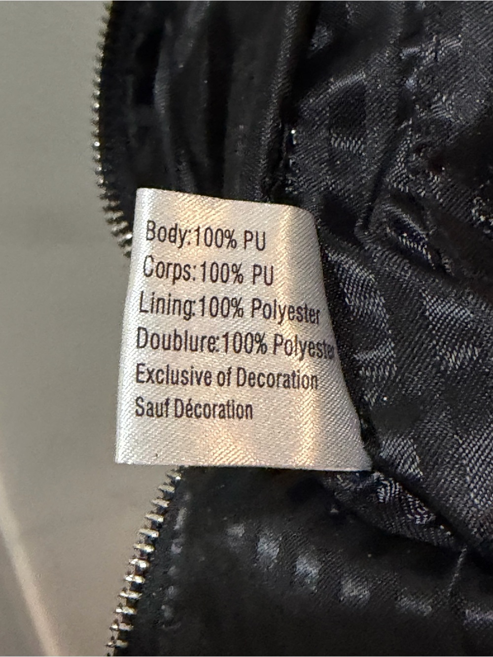 Victoria's Secret Black Mini Backpack with Silver Chain and Palm Accent - Picture 13 of 16